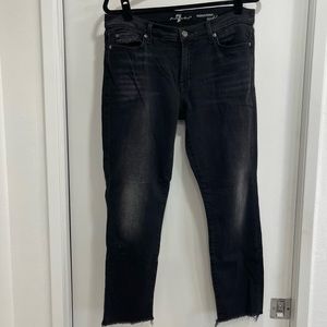 7 for all Mankind Roxanne ankle. Black. Size 31. Worn 1x
